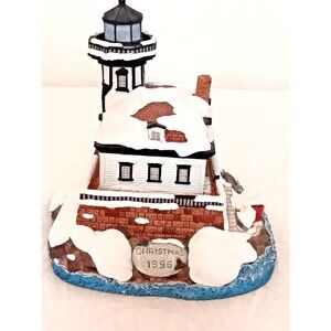 Harbour Lights Lighthouse Colchester Reef #701 Christmas 1996 Retired